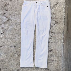 J.Crew white matchstick jeans